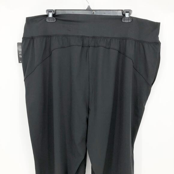 IDEOLOGY Womens Relaxed Jogger 4X Deep Black High Rise Pockets Elastic Waist NWT - Picture 8 of 12